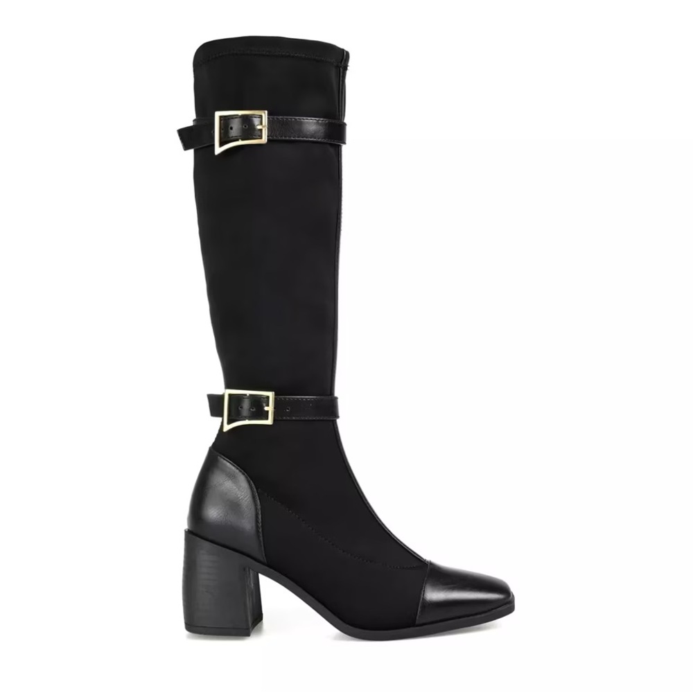 Journee Gaibree Riding Boot high Heel Black Winter